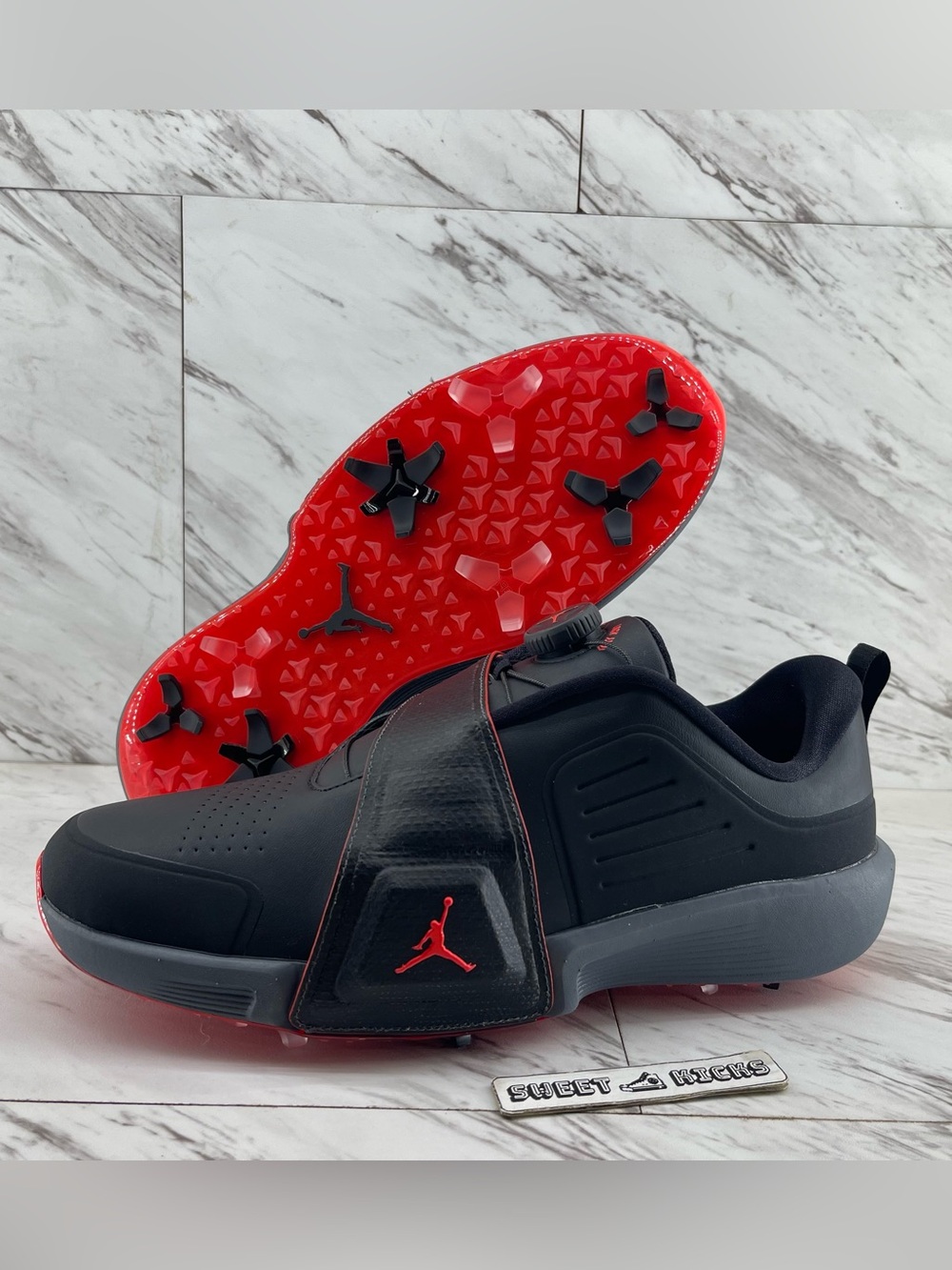 Nike Air Jordan REV BOA BRED Black & Red Golf Shoes